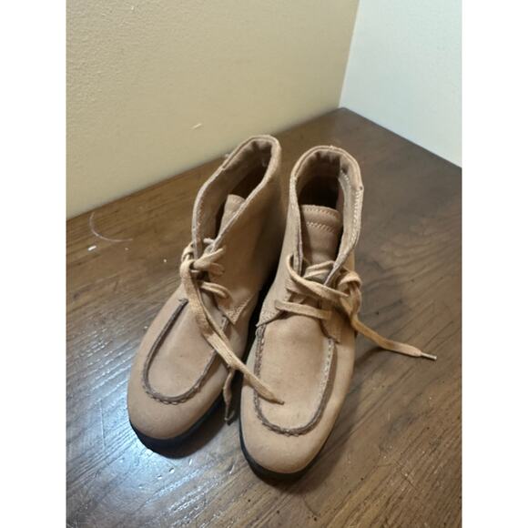 Tod’s Leather Chukka Boots Beige Brown Shoes EU 36 US Wmn 6 Suede Luxury - Picture 2 of 8